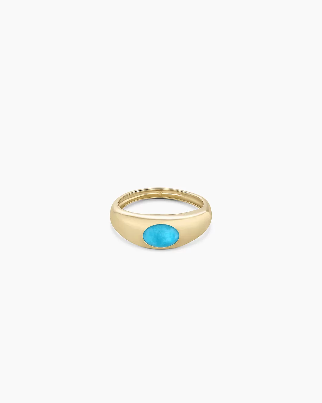 14k Gold Turquoise Lou Ring