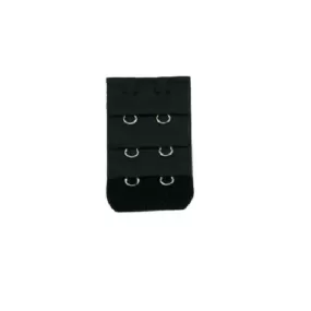 2-Hook 3-Rows Spacing Bra Extender-Black