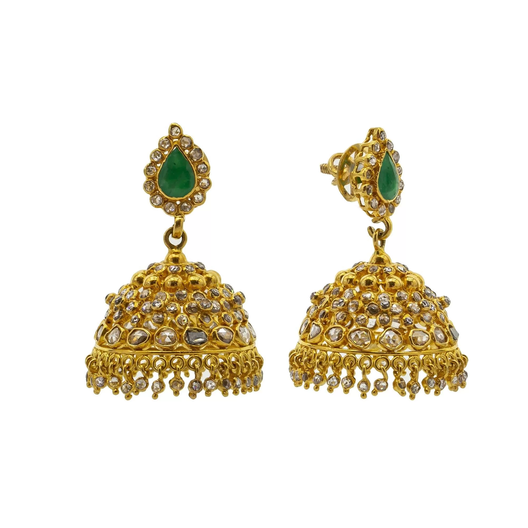 22K Gold & Uncut Diamond Anika Laxmi Set