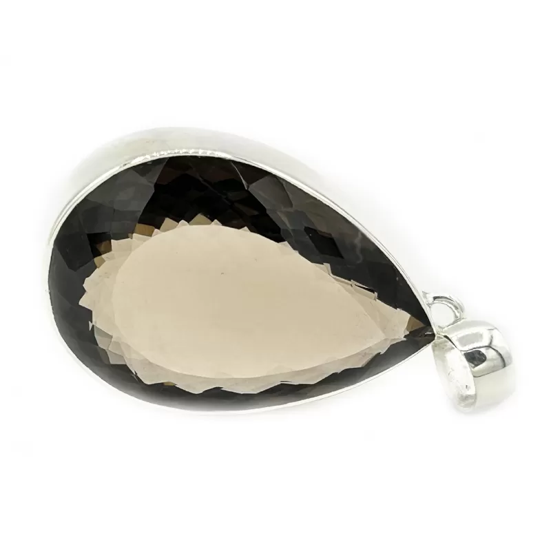 Aarna Smoky Quartz Teardrop Pendant