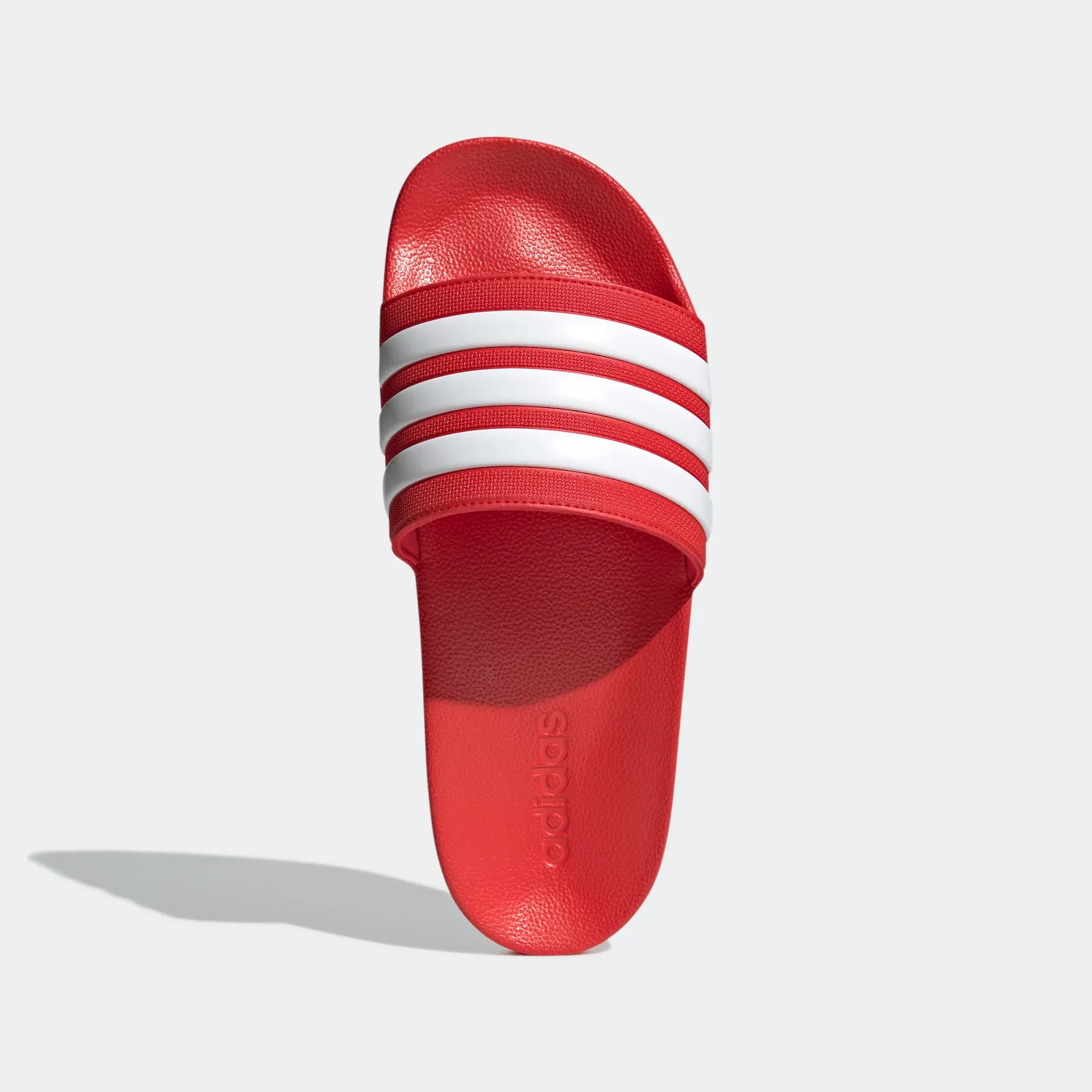 Adidas Men's Adilette Shower Slides - Vivid Red / Cloud White