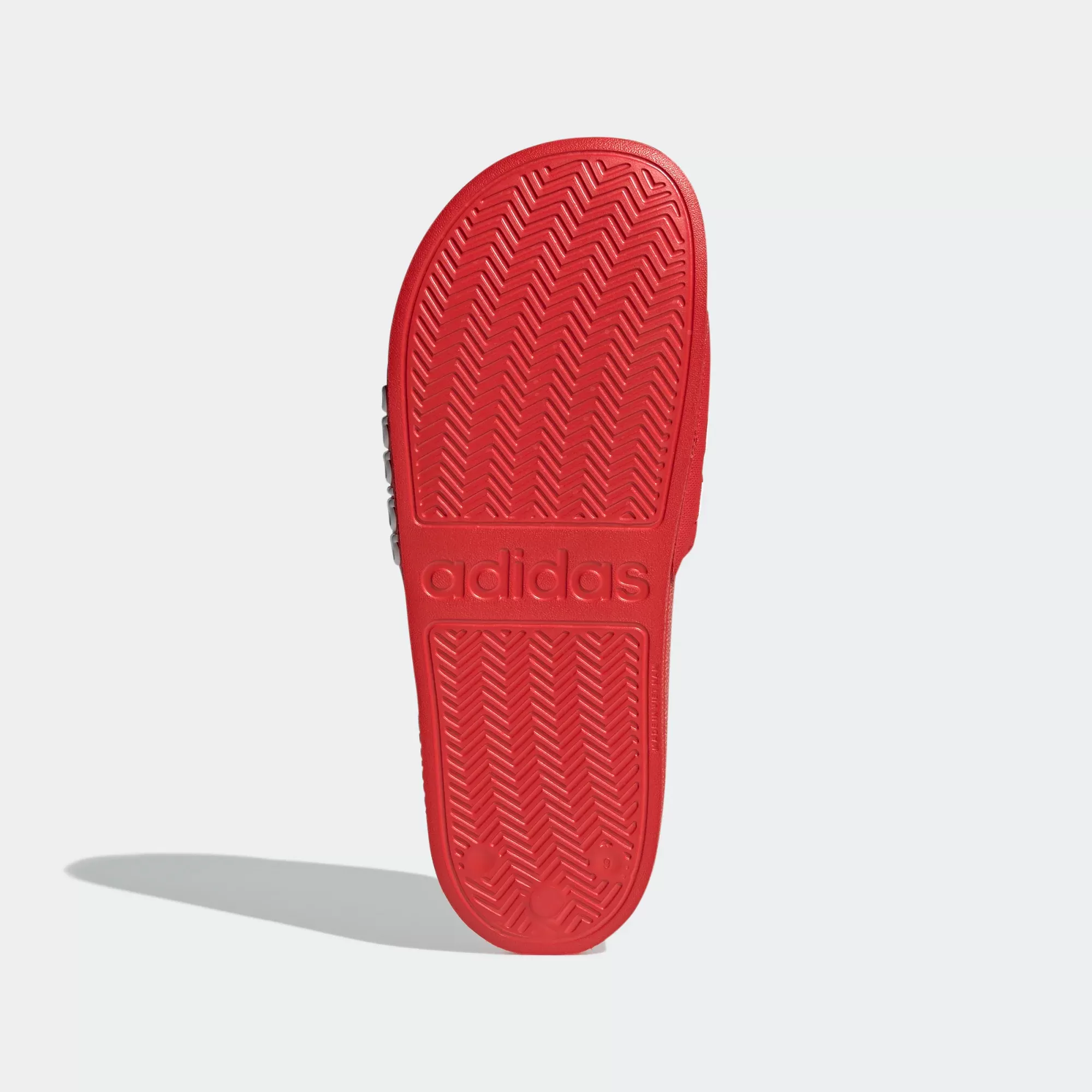 Adidas Men's Adilette Shower Slides - Vivid Red / Cloud White