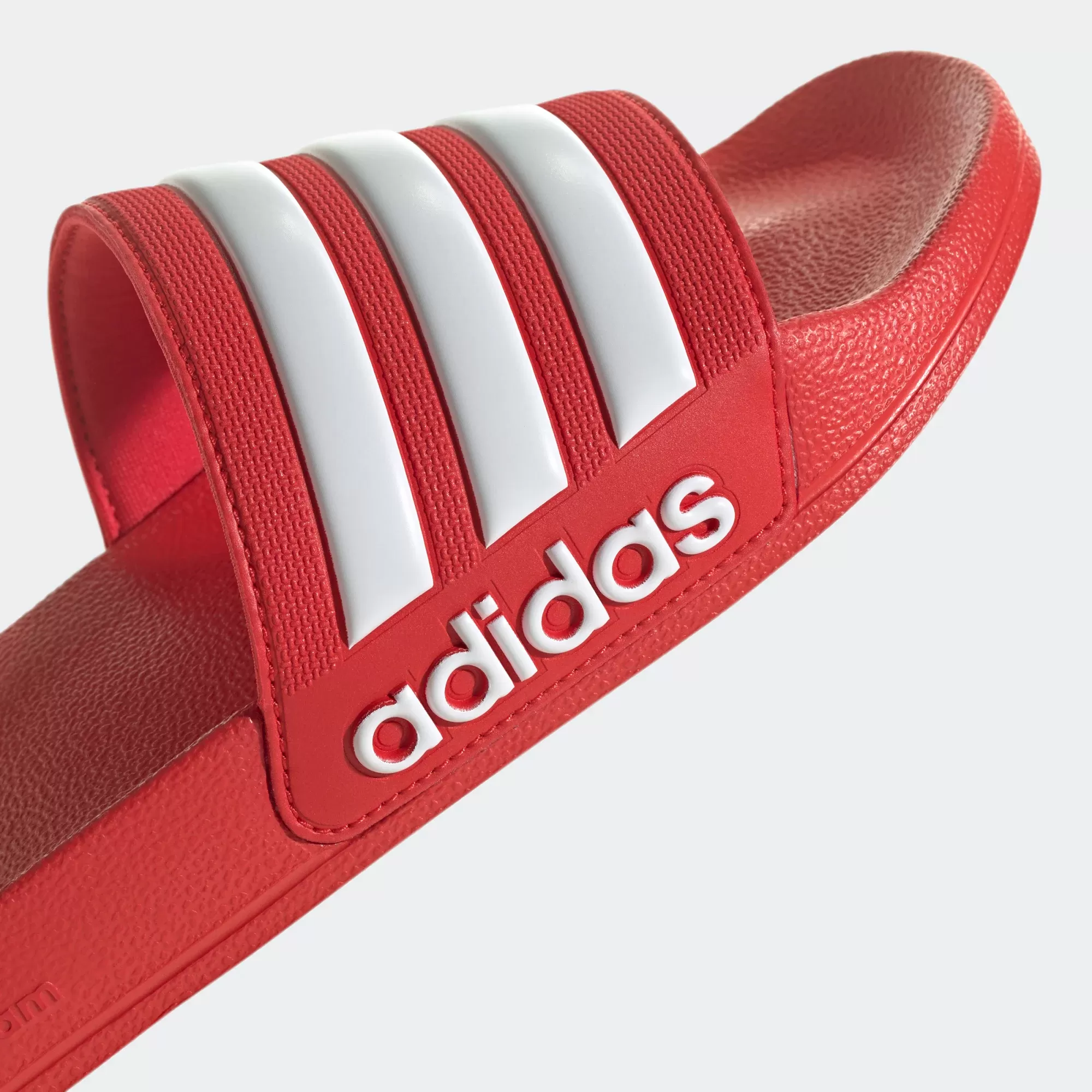 Adidas Men's Adilette Shower Slides - Vivid Red / Cloud White