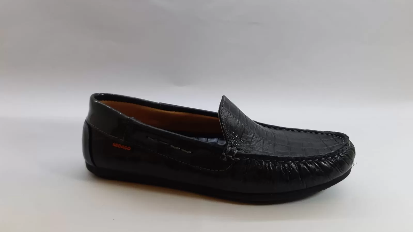 Andago Charcoal Grey Loafer Moccasins