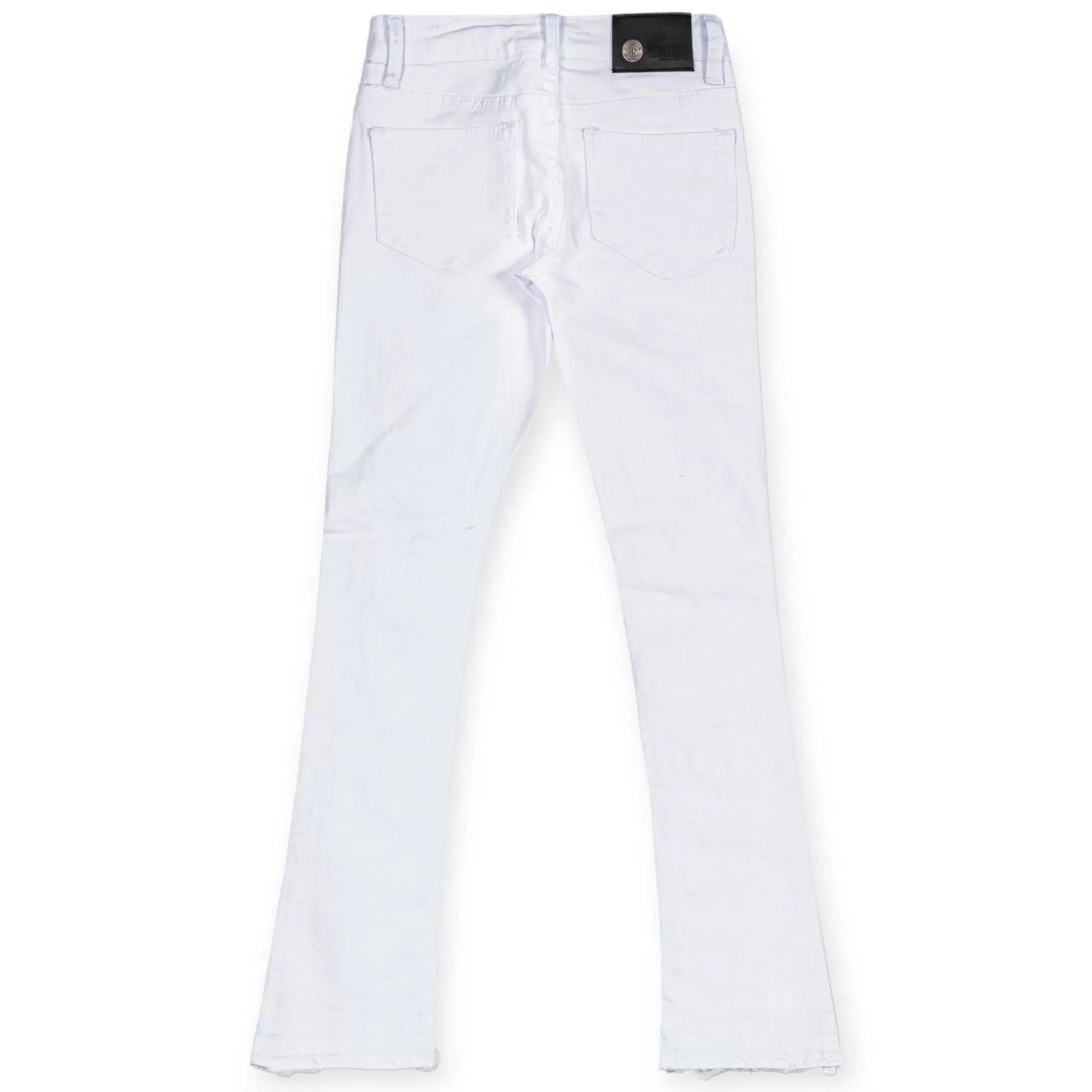 Argonaut Nations Boys Ripped Stacked Jeans (White)