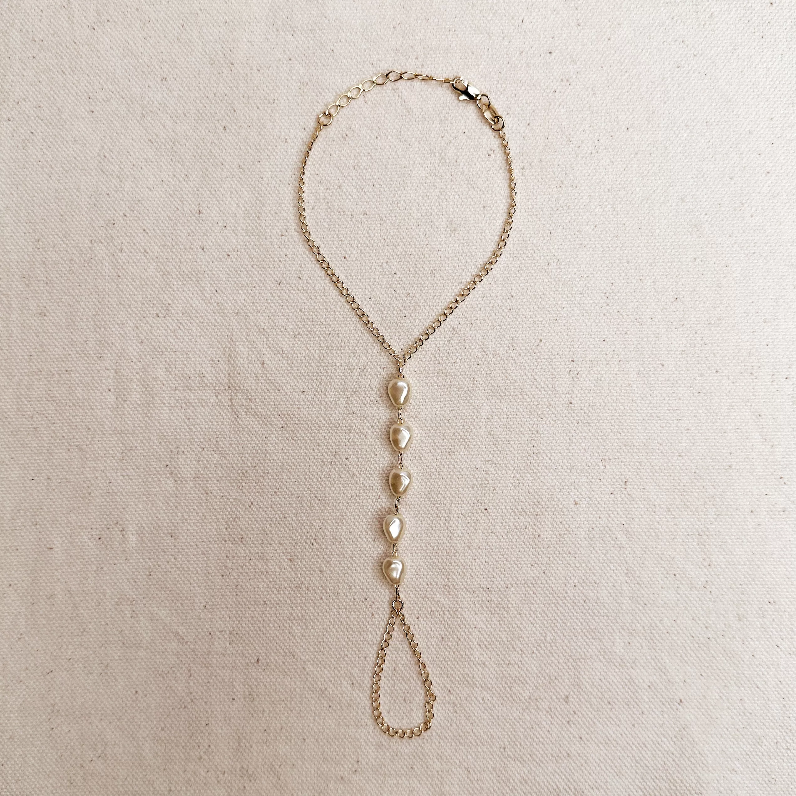 Baroque Pearl Hand Chain