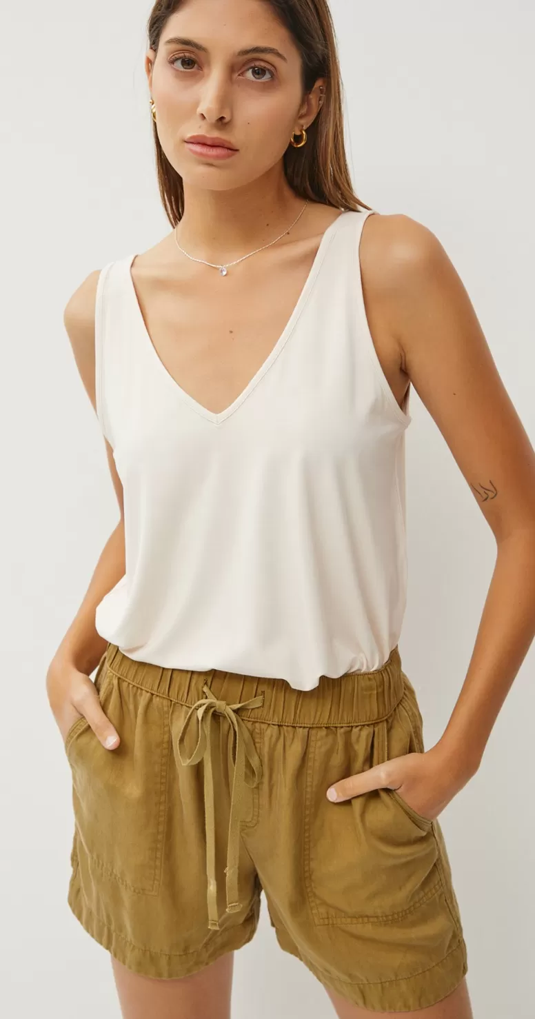 Be Cool High Rise Pull On Tencel Shorts