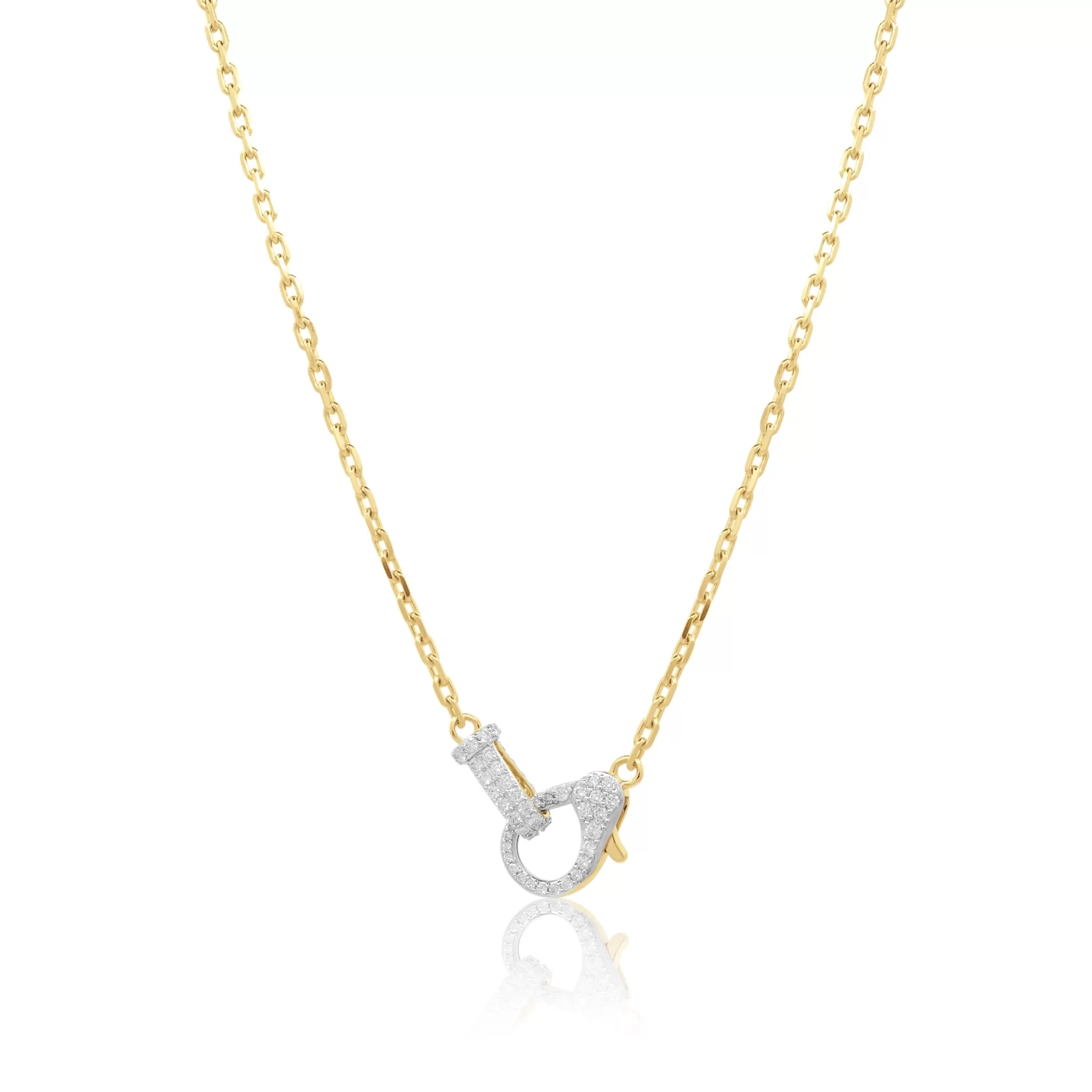 Big Diamond Clasp Necklace