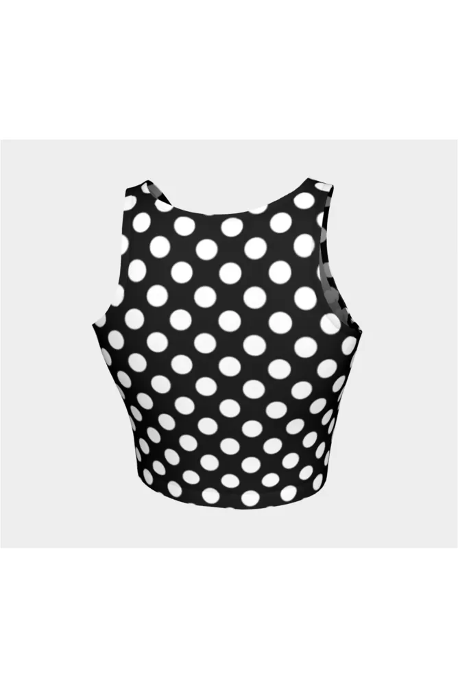 Black & Whtie Polkadot Athletic Top