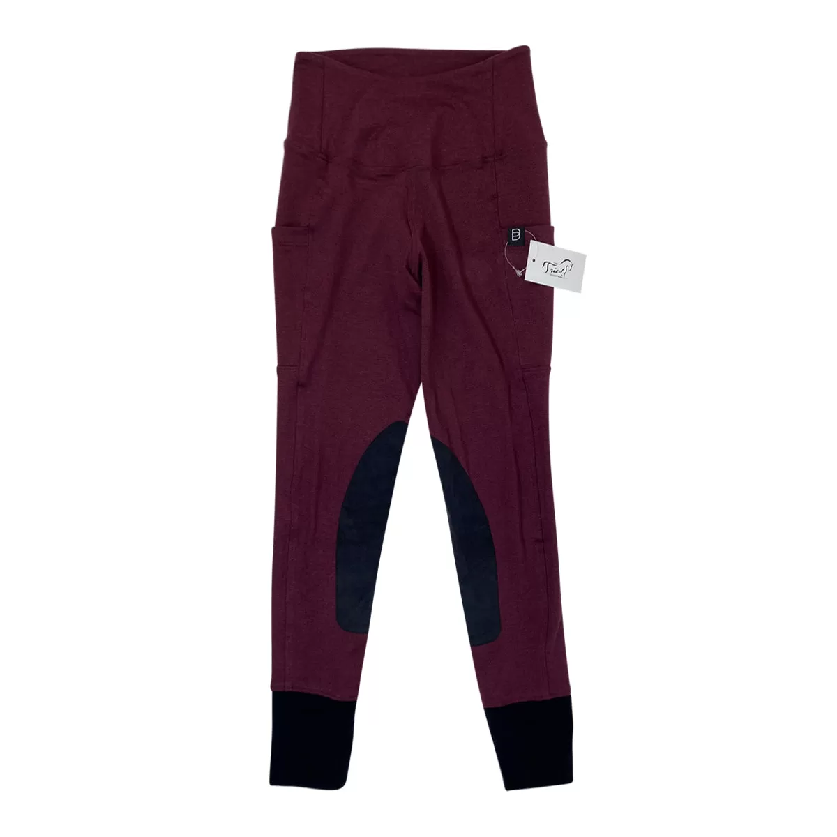 Botori 'Active Riding' Tights in Wine - Women's Small