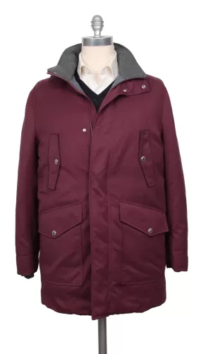 Brunello Cucinelli Burgundy Red Jacket