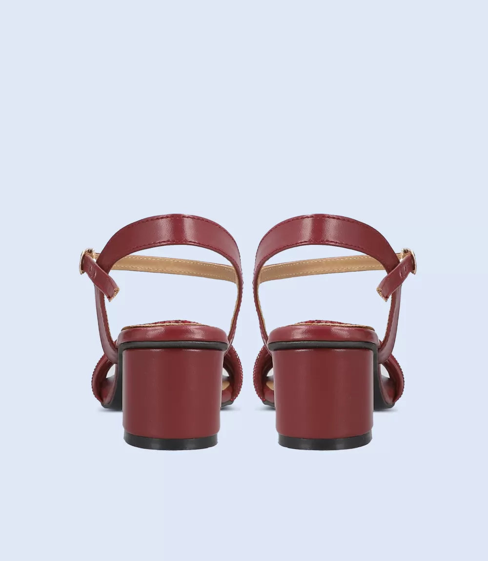 BW9343-MAROON-Women Sandal