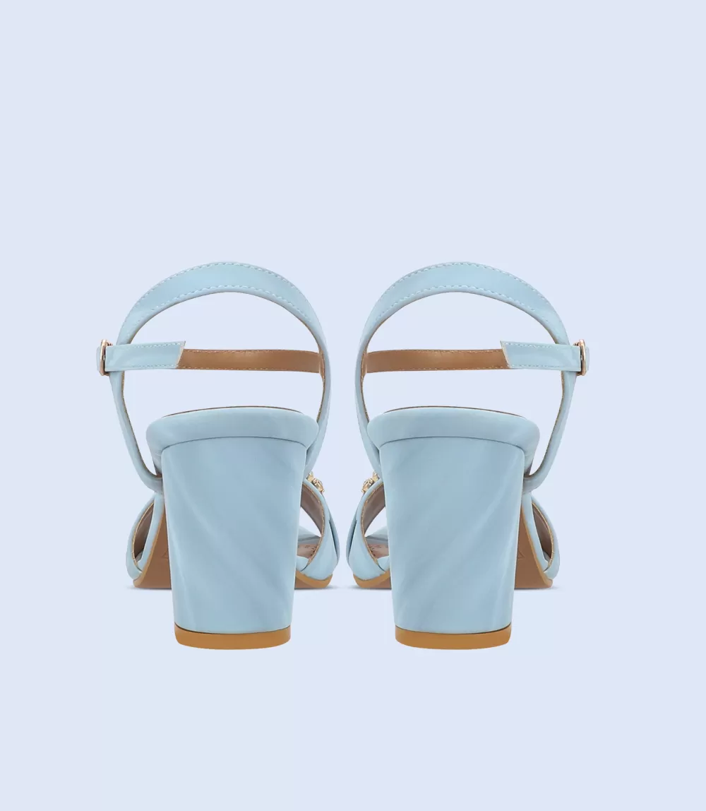 BW9347-LIGHT BLUE-Women Sandal Heel