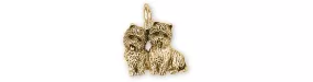 Cairn Jewelry 14k Yellow Gold Handmade Cairn Terrier Charm  CNWT61X-CG