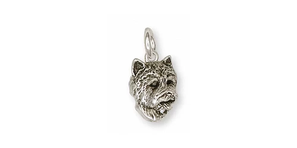 Cairn Terrier Charm Jewelry Sterling Silver Handmade Dog Charm CR4-C