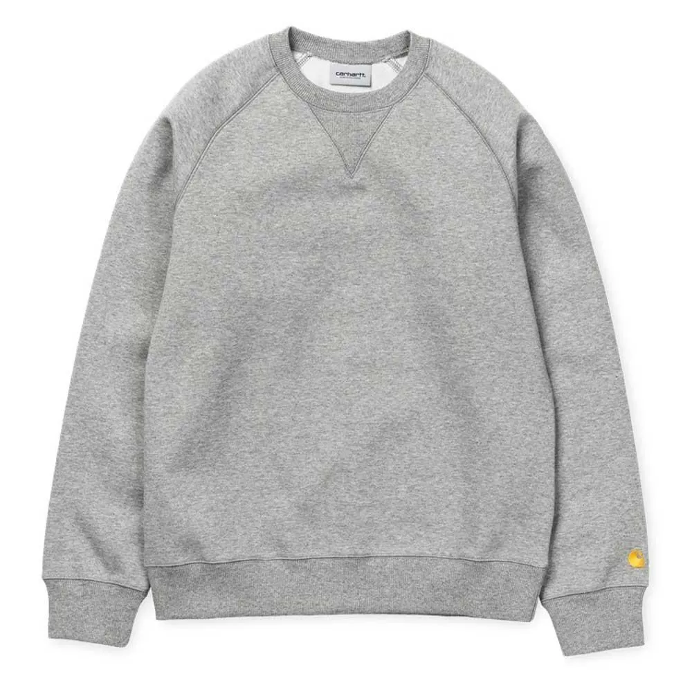 Carhartt WIP Chase Sweatshirt Jumper - Grey Heather