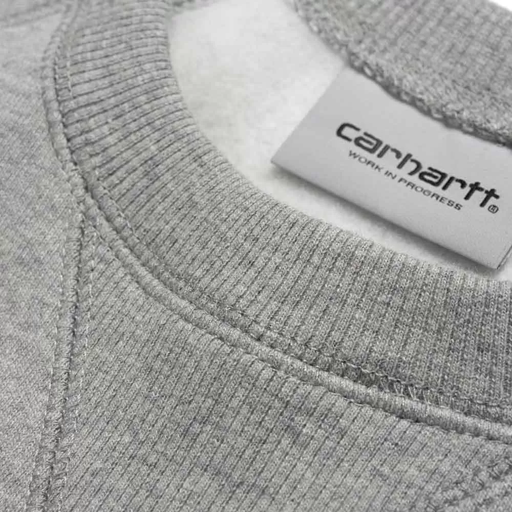 Carhartt WIP Chase Sweatshirt Jumper - Grey Heather