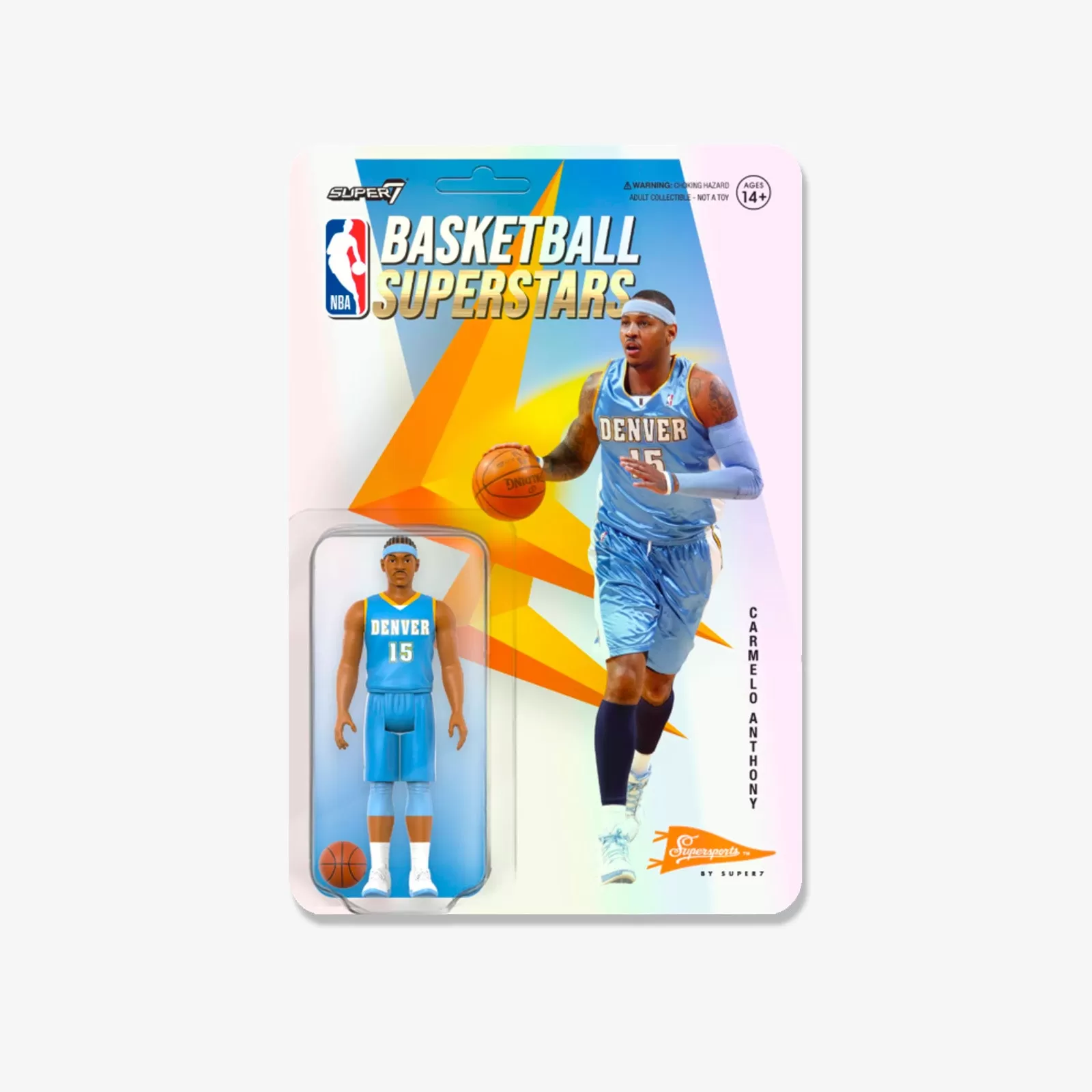 Carmelo Anthony Denver Nuggets NBA ReAction 3.75" Figure