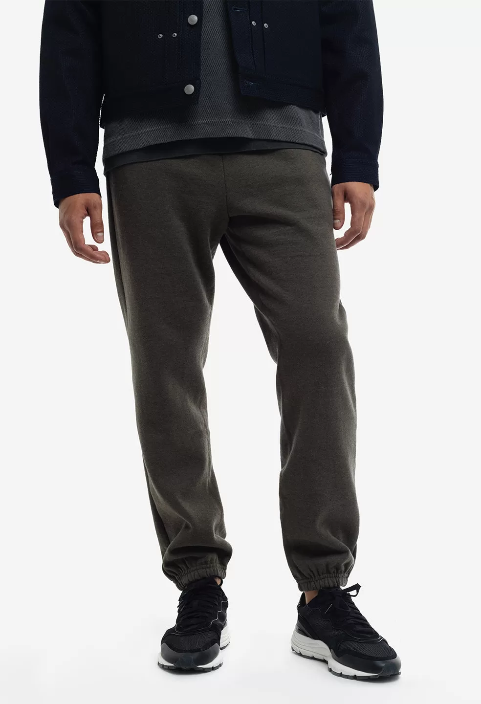 Cashmere Fleece Interval Sweats / Heather Olive