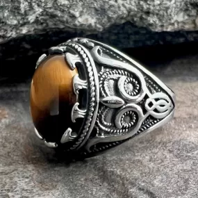 Cat's Eye Stone - Scrollwork - R188