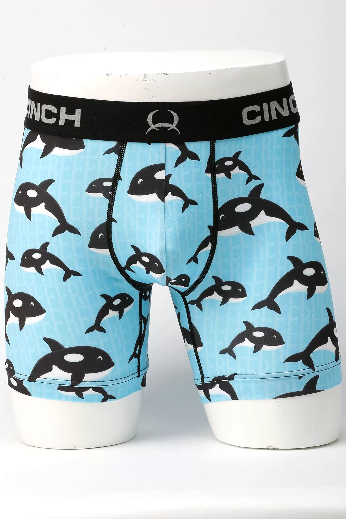 'Cinch' Men's 6 Willy Boxer Briefs - Blue