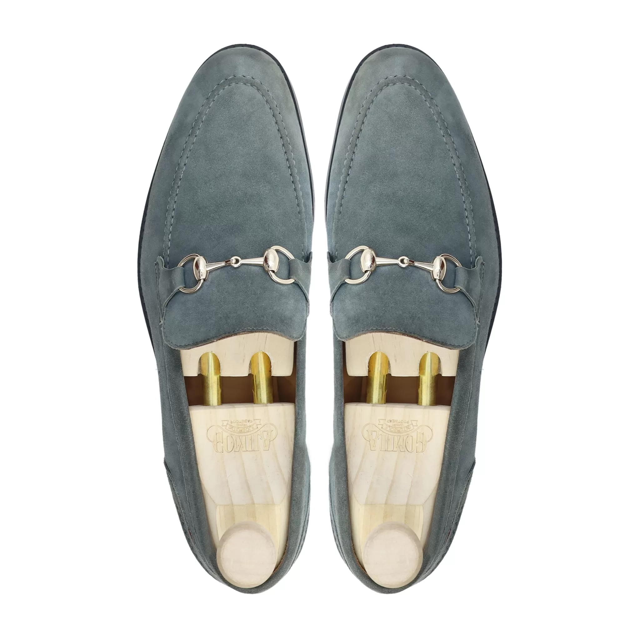 Colorado - Men's Grey Kid Suede Loafer