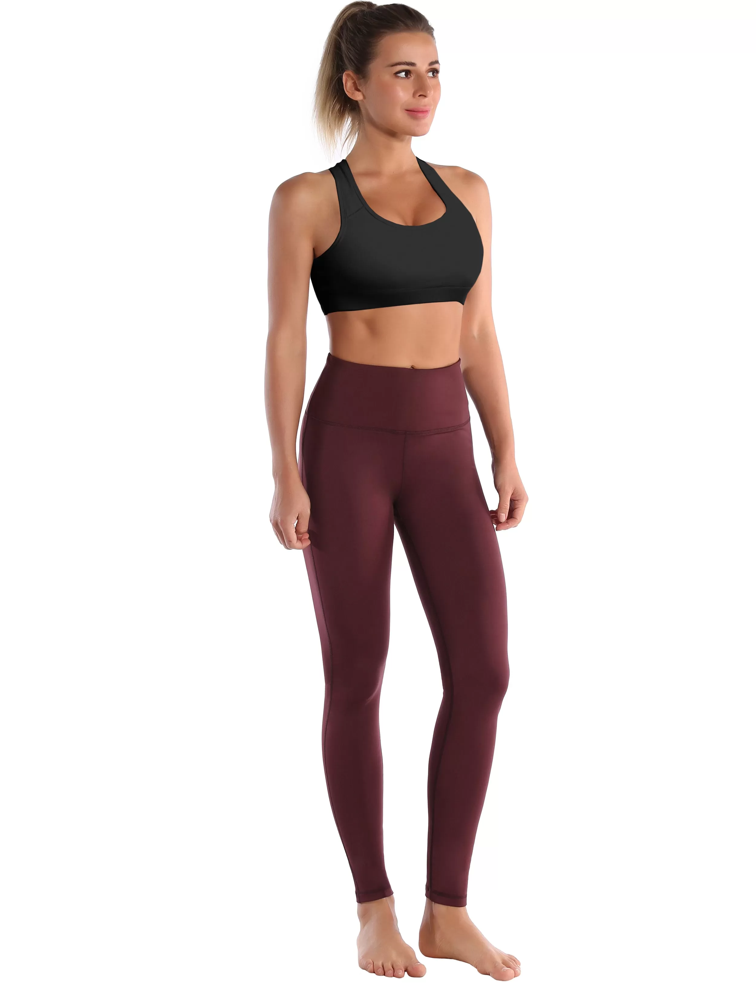 Compression Racerback Sports Bras black | Bubblelime