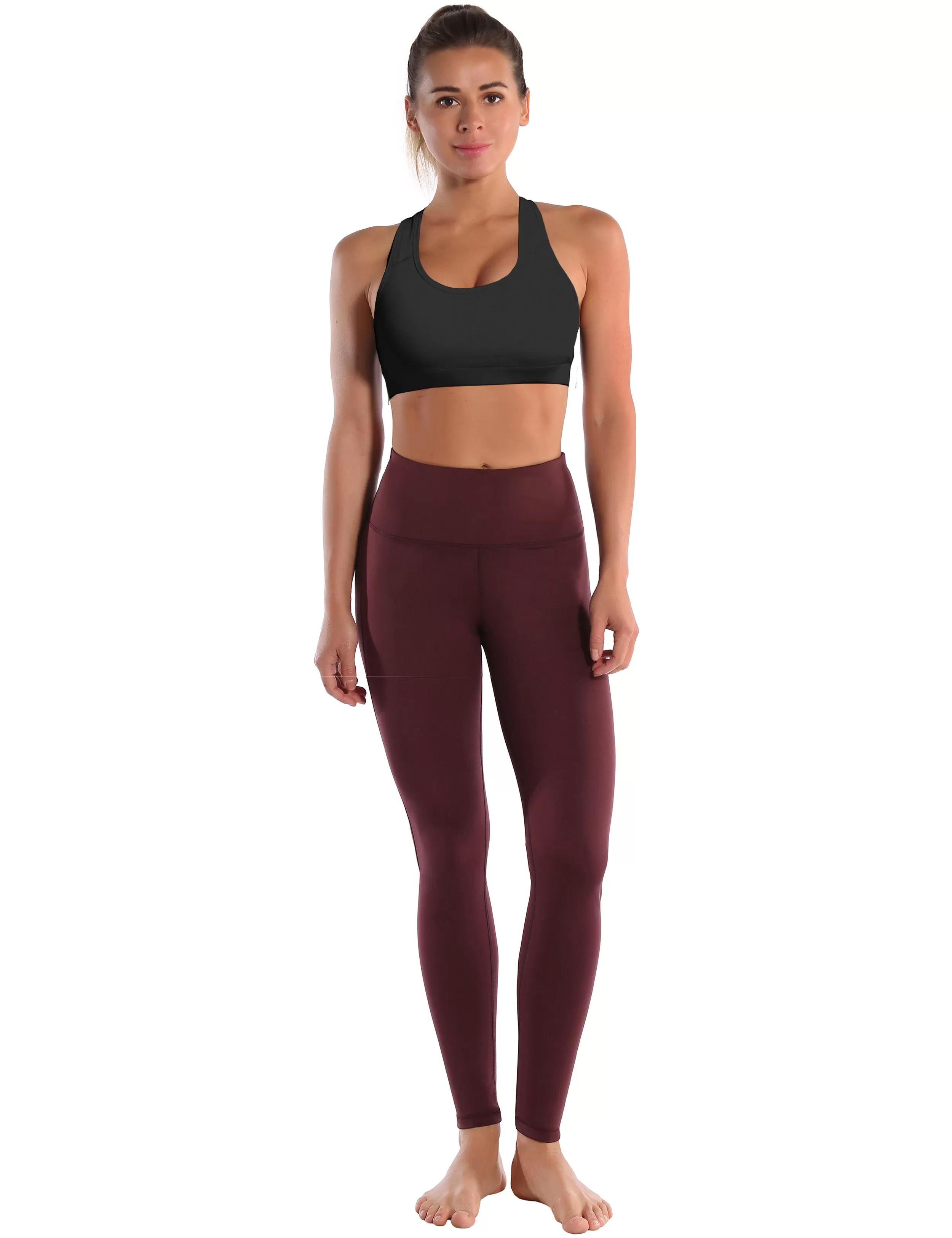 Compression Racerback Sports Bras black ins_yogastudio