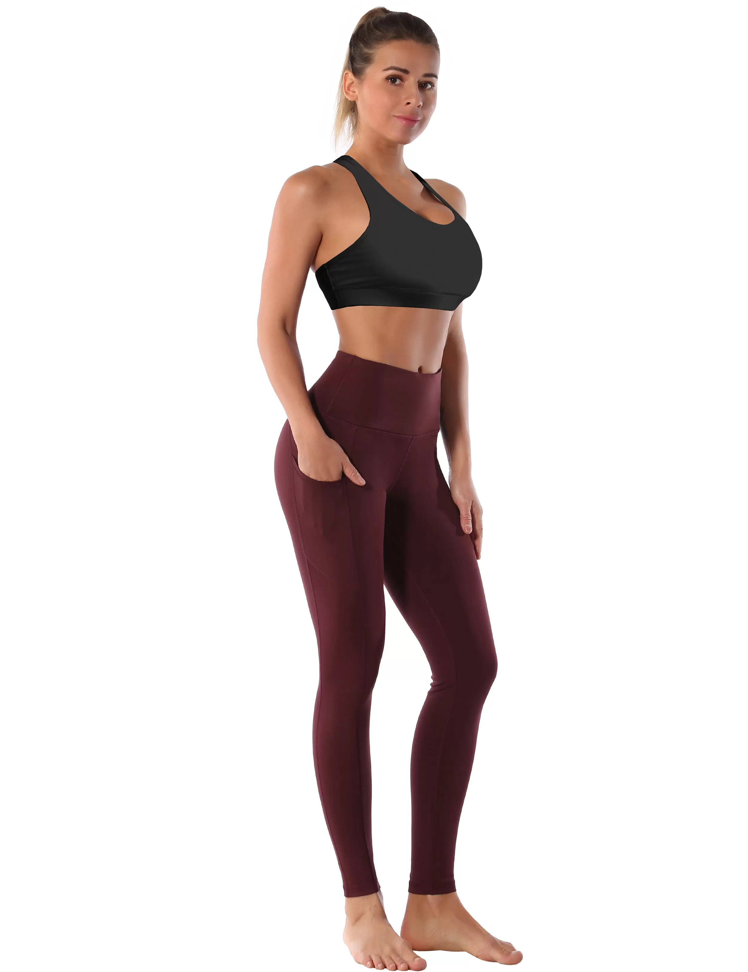 Compression Racerback Sports Bras black ins_yogastudio