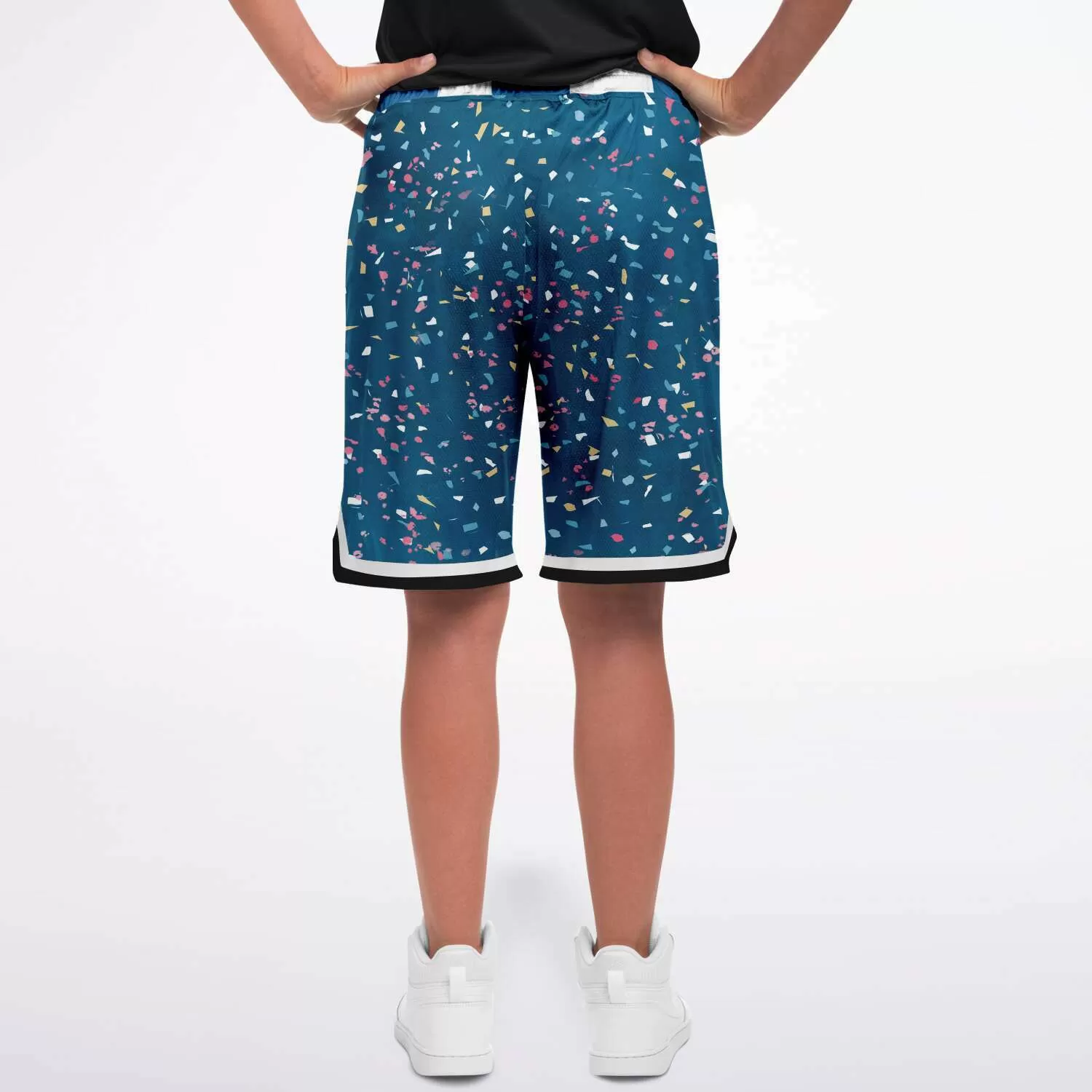 Confetti on Me Unisex Basketball Shorts (Unisex)