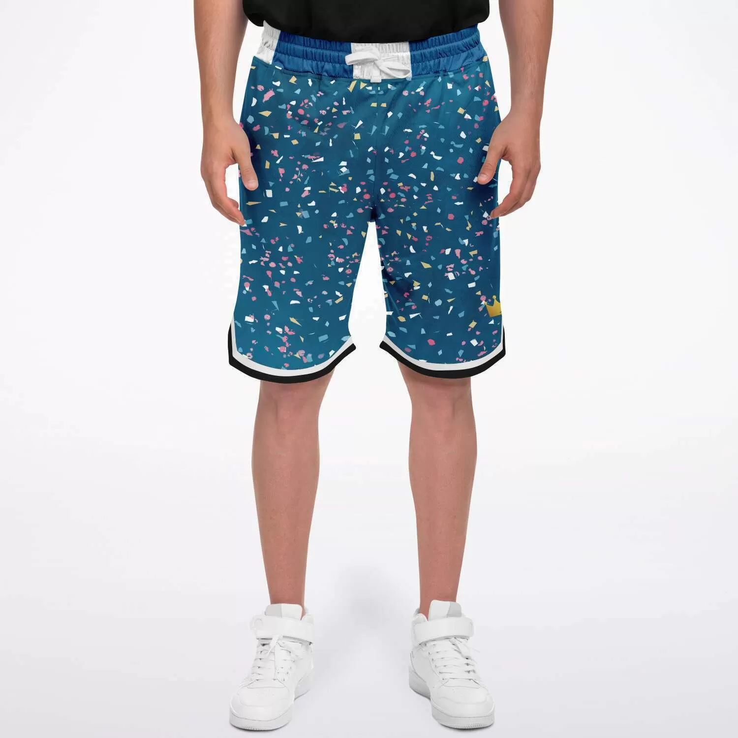 Confetti on Me Unisex Basketball Shorts (Unisex)