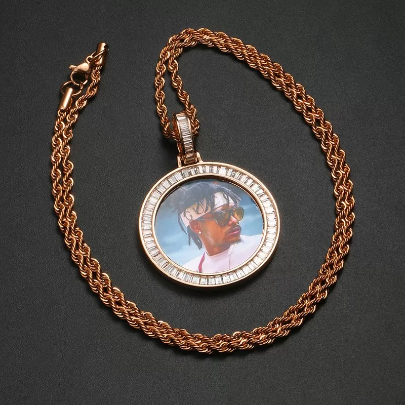 【Custom】Round Memory Photo Pendant