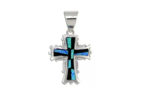 David Rosales Black Beauty Cross Pendant