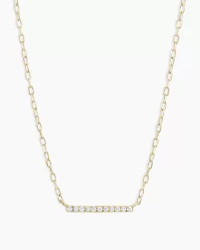 Diamond Bar Necklace