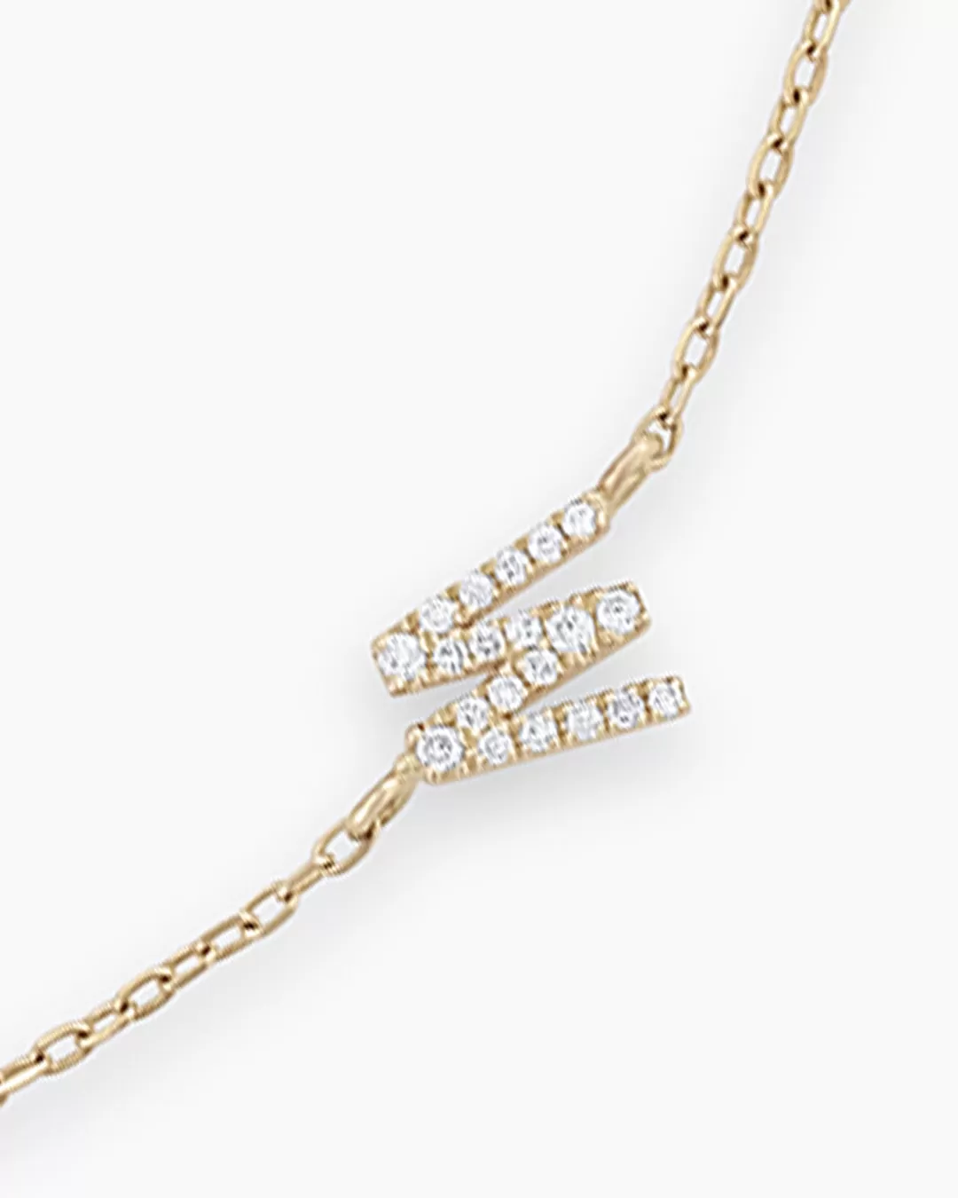 Diamond Pavé Alphabet Bracelet