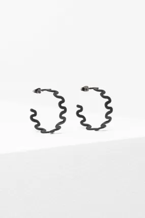 Elk The Label - Kero Hoop Earring - Black