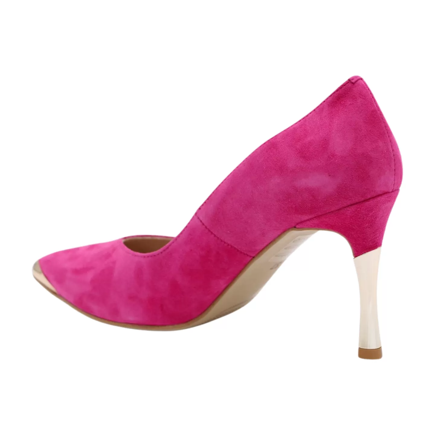 FABUCCI Fuchsia Pink Suede Heels