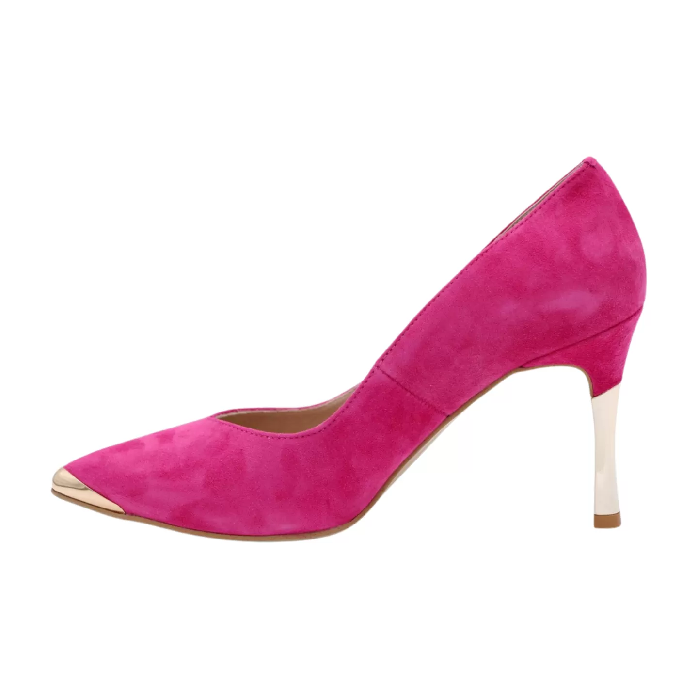 FABUCCI Fuchsia Pink Suede Heels