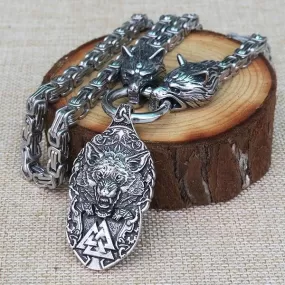 Fenrir & Valknut Necklace