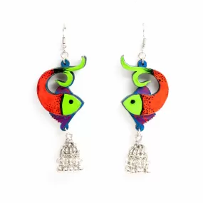 Fish Hand Painted Earring