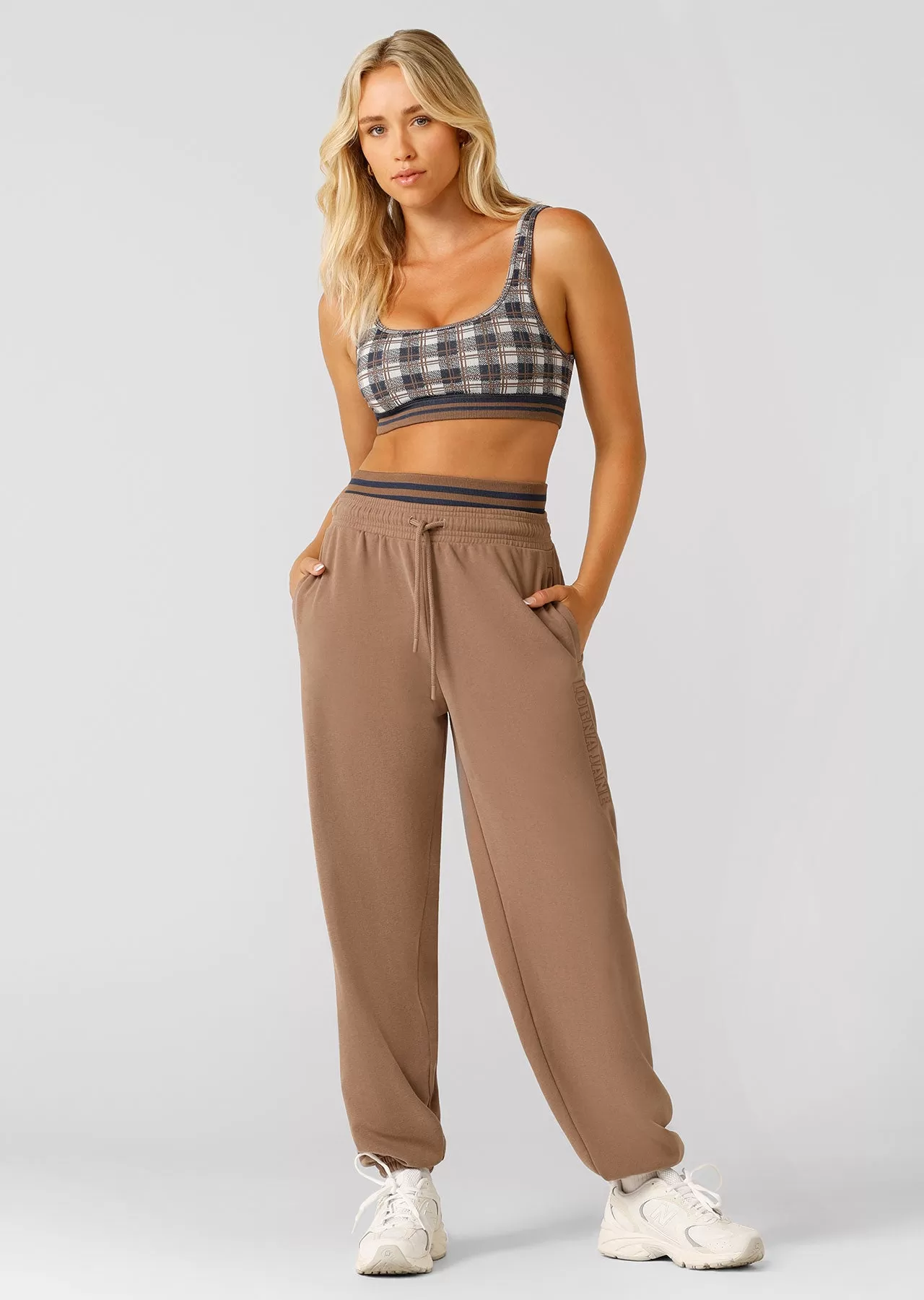 Gingham Seamless Sports Bra