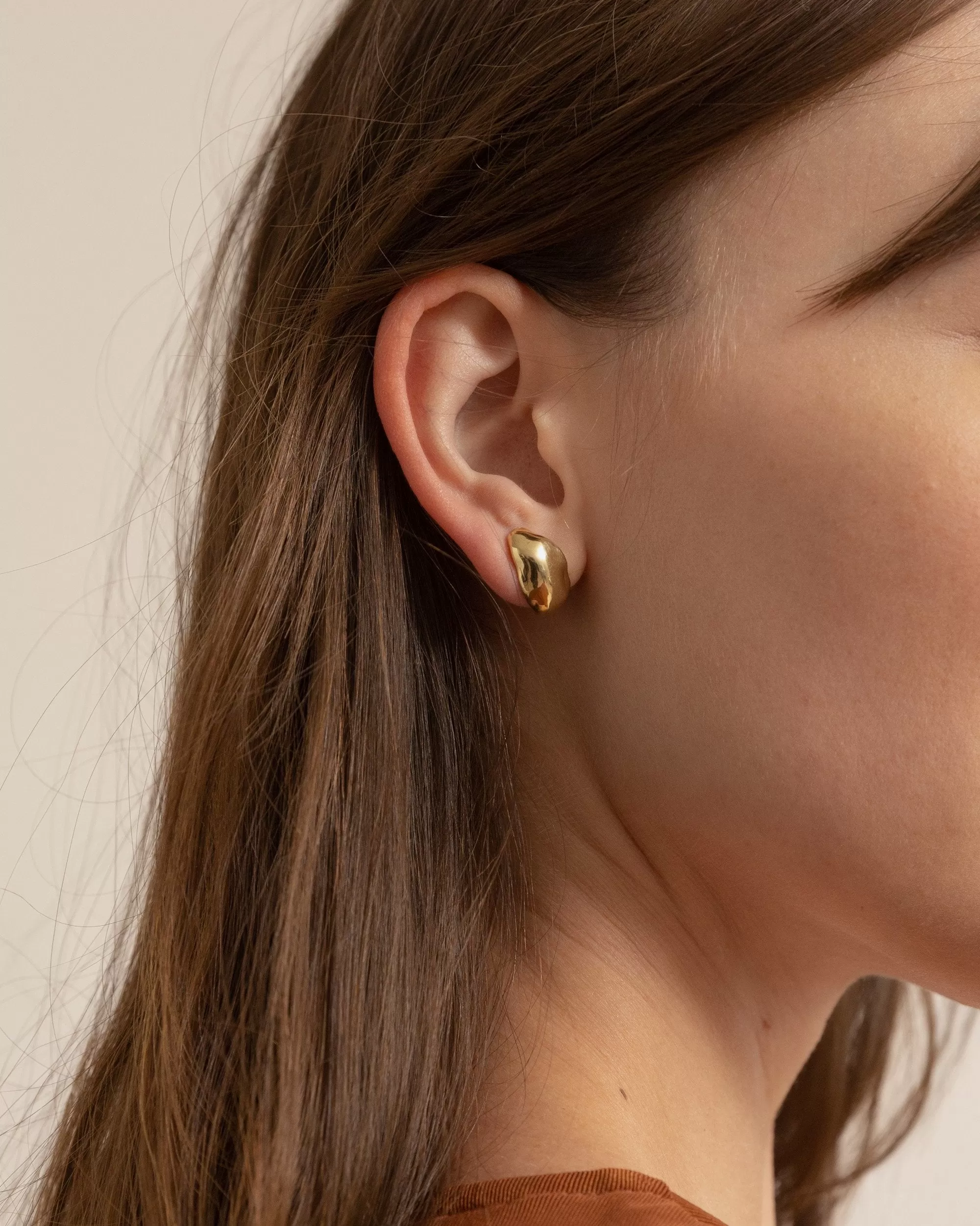 Gold Enfold Earrings