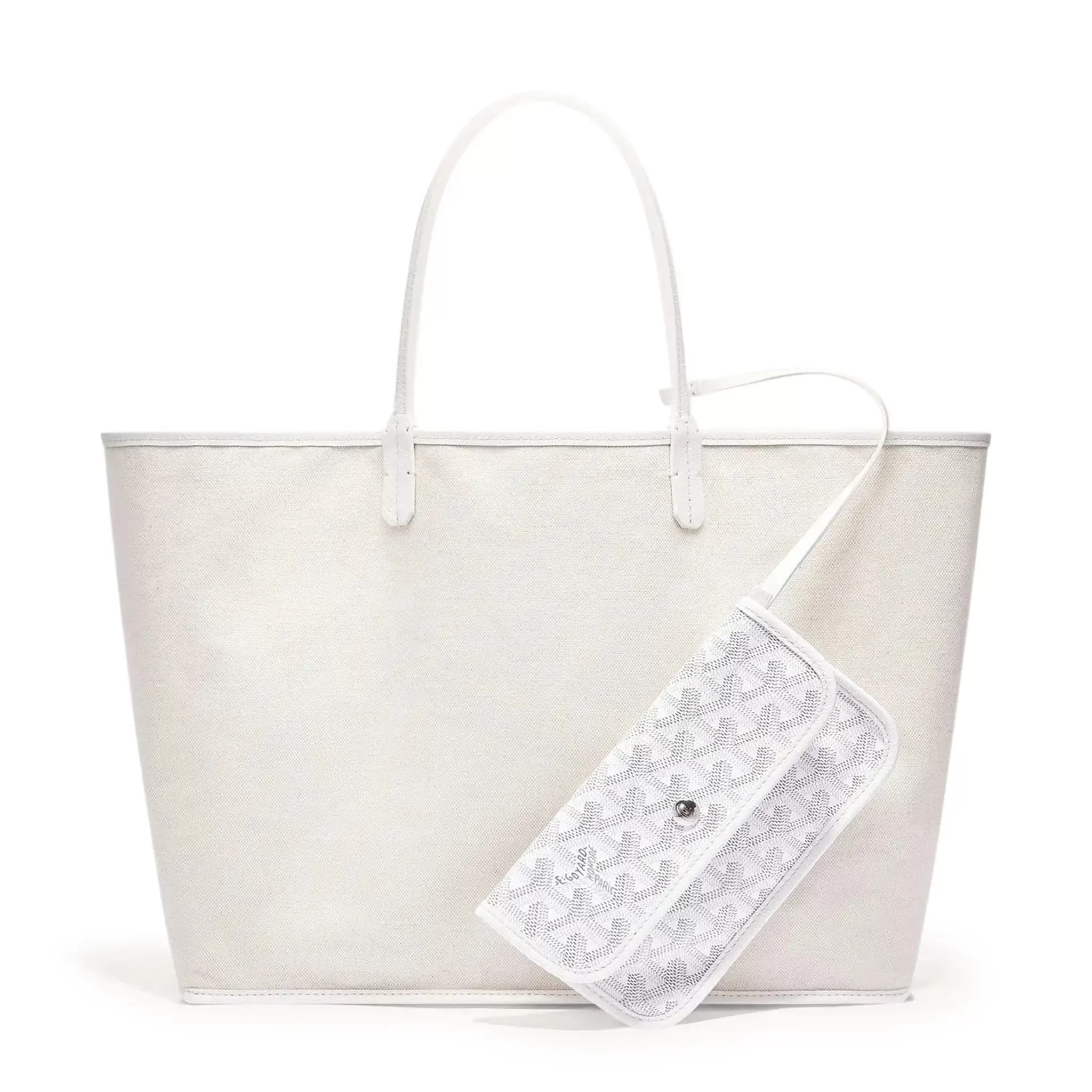 Goyard Saint Louis PM Tote Bag White