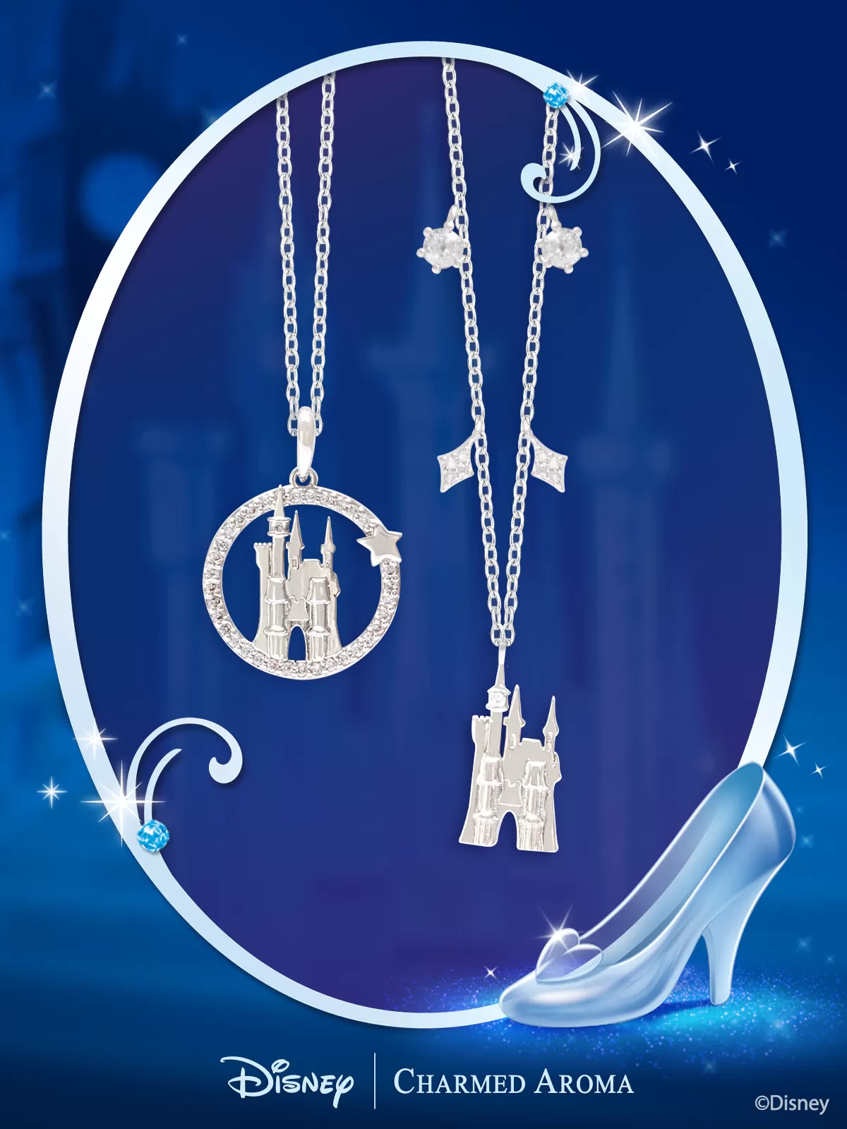 IMPERFECT - Disney Cinderella Castle Candle - Cinderella Necklace Collection