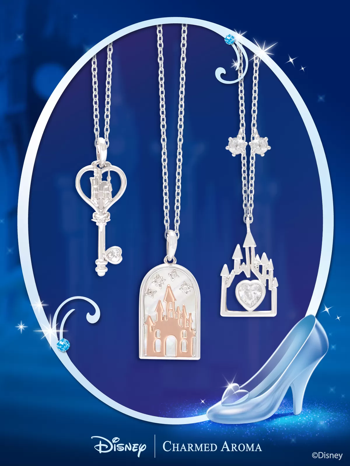 IMPERFECT - Disney Cinderella Castle Candle - Cinderella Necklace Collection