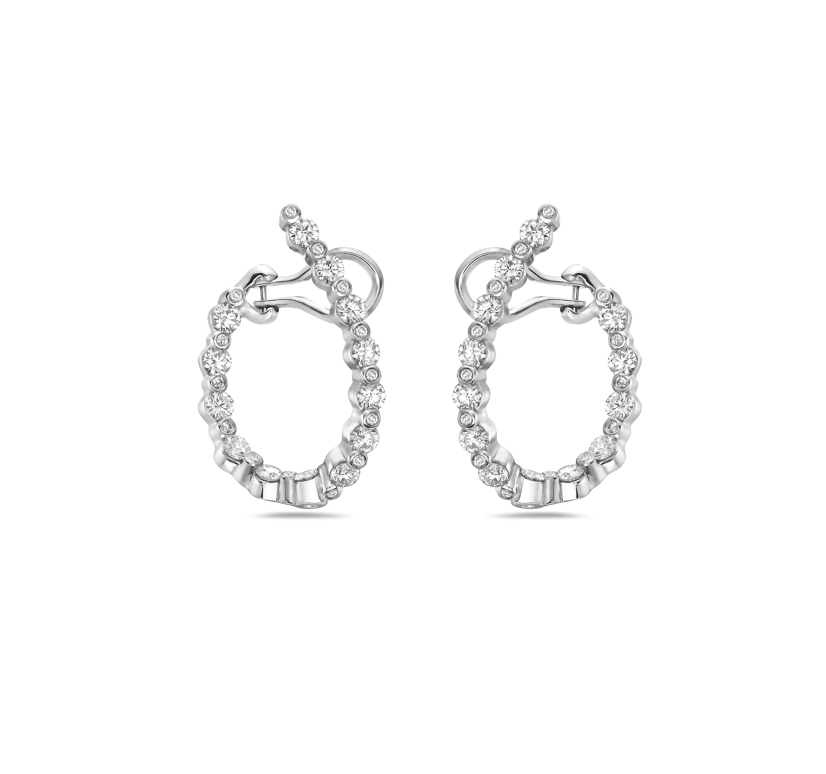 In/Out J Hoop Earrings