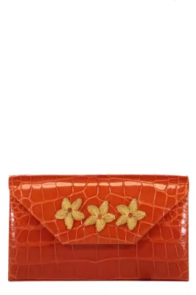 Isabel Box Clutch - Mandarin Orange