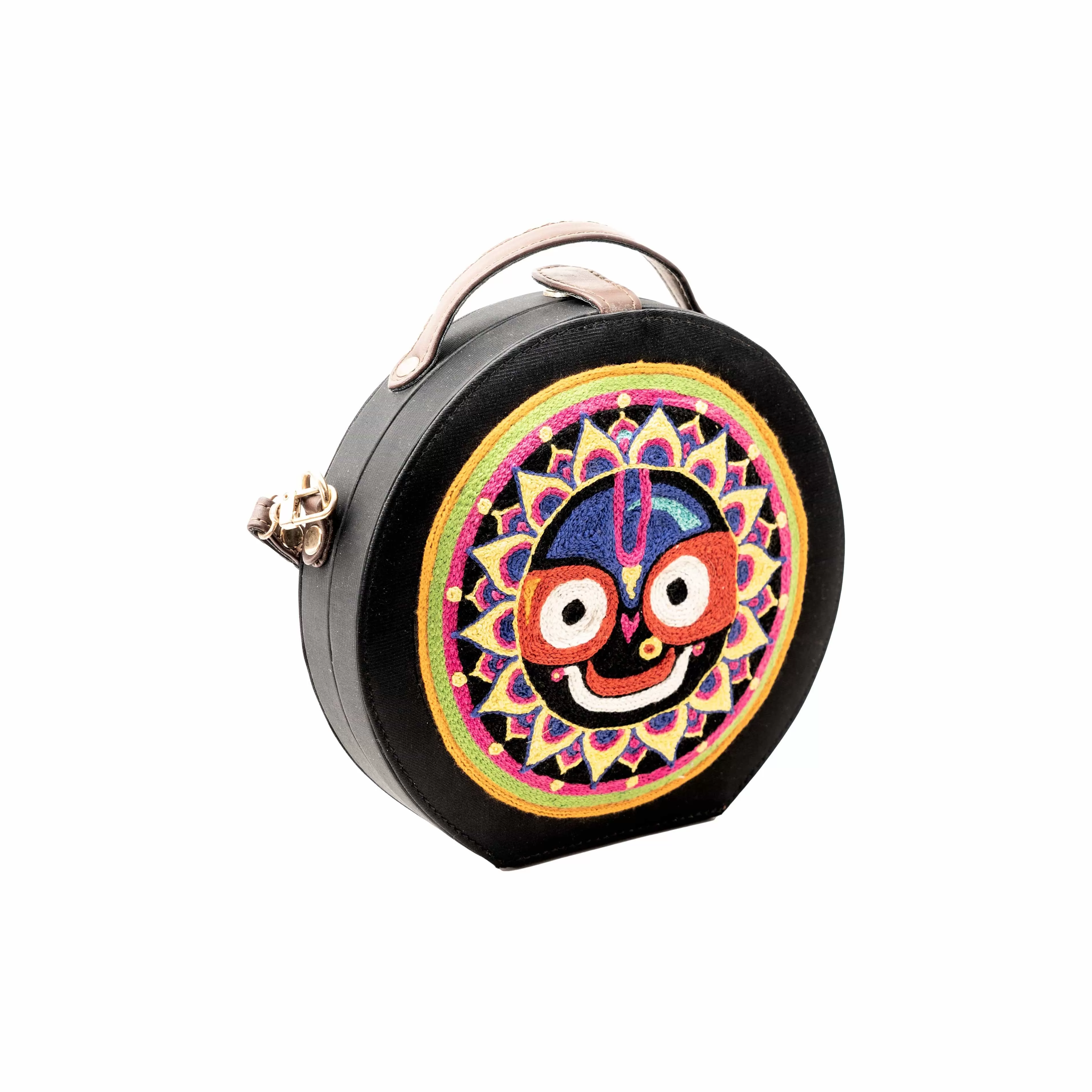 Jaggannath Hand Embroidered women crossbody Sling Bag