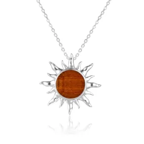 Koa Wood Sun Pendant