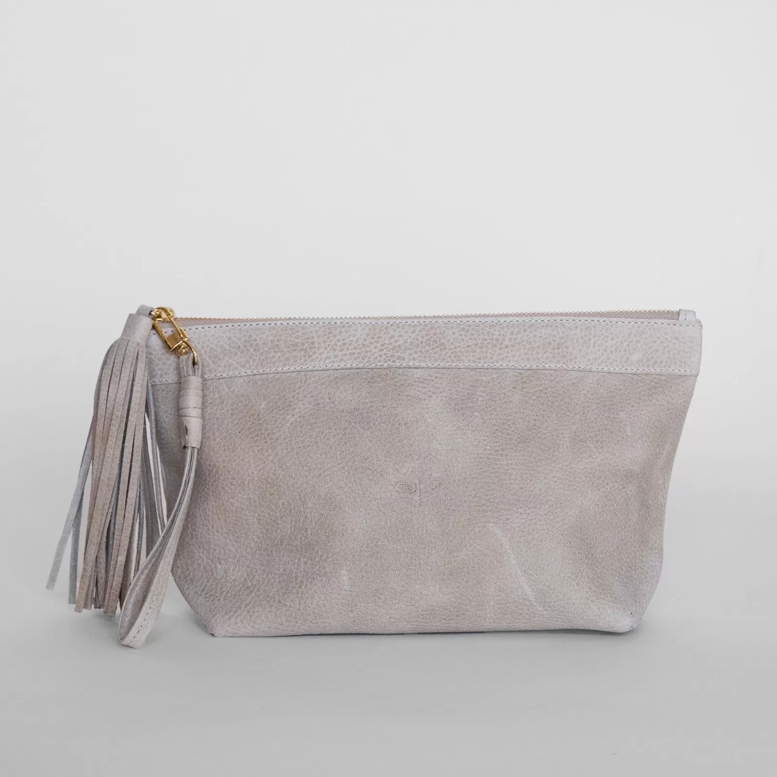 Laguna Leather Clutch / Latte